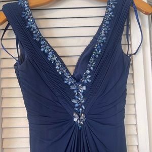 Navy blue cache ball gown